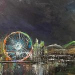 Playing on The Waterfront 16 x 20" Acrylic on Canvas