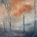 Ghost Forest 24 x 24 x 1.5" Oil on Canvas